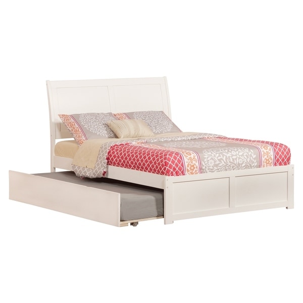 Shop Atlantic 'Portland' White Wood Panel Full-size Bed ...