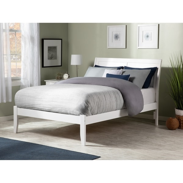 White Full Size Platform Bed   Portland White Full Size Open Foot Platform Bed A393db3e 4281 4893 A9e4 01a368aa5782 600 