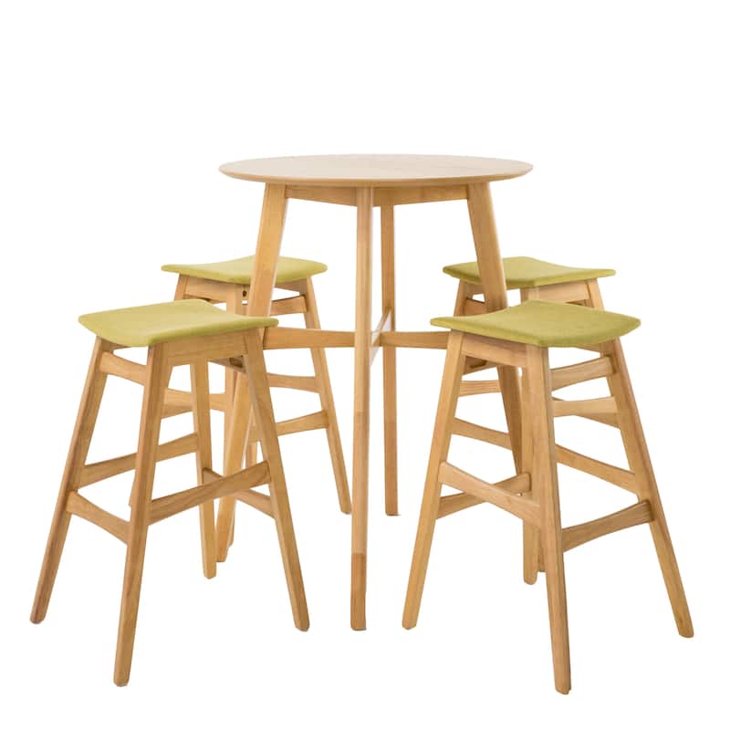 Emmaline Mid-Century 5-piece Bar Height Dining by Christopher Knight Home