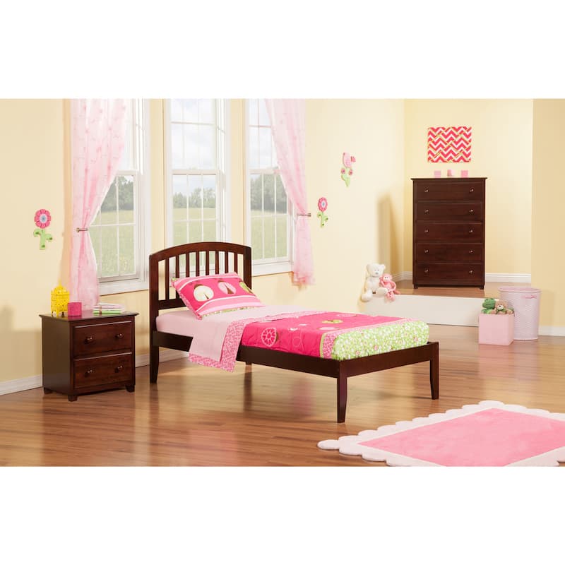 Richmond Twin XL Platform Bed in Walnut