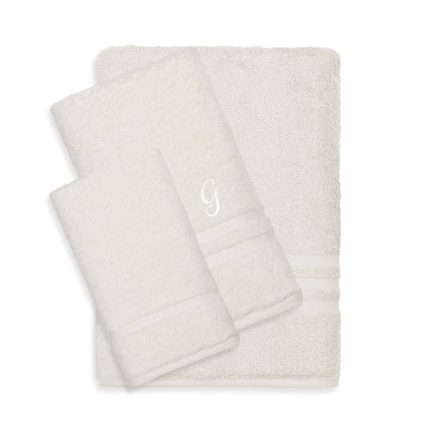 Monogrammed Bath Towel Set Monogrammed 3 Piece Towel Set