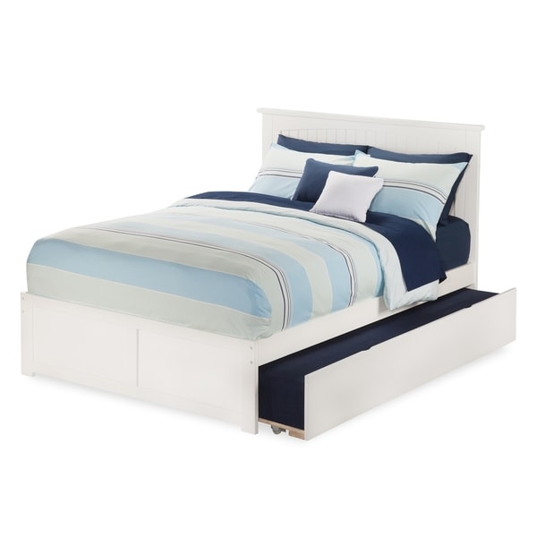 Shop Atlantic Nantucket White Full-size Flat-panel ...