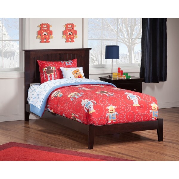 Atlantic Nantucket Espresso-finish Open-foot Twin Extra Long Bed