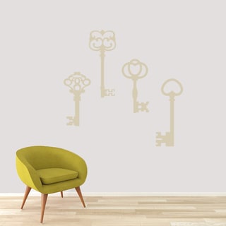 Skeleton Key Set Wall Decal - Large - Bed Bath & Beyond - 12852535