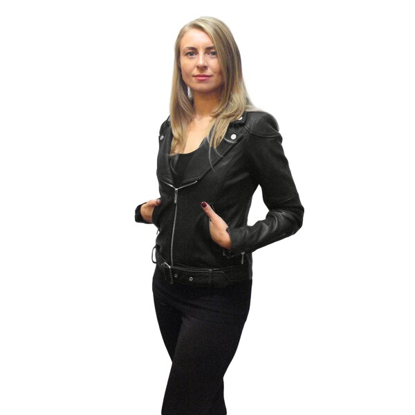 Bcbg Max Azria Women S Miley Black Leather Belted Jacket Free Bcbg Max Azria Women S Miley Black Leather Belted Jacket