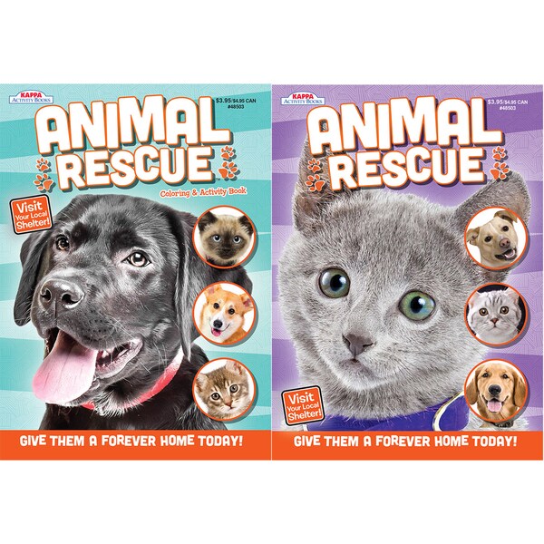 Kappa Publication 148503 Animal Rescue Coloring Book Assorted Styles