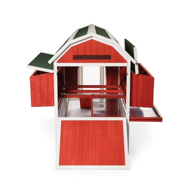 Shop Prevue Pet Products Large Red Barn Chicken Coop Free Shipping