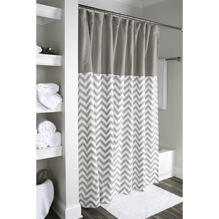 Intelligent Design Sonia Puckering Stripe Shower Curtain 8