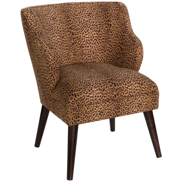 Shop Skyline Furniture Cheetah Earth Cotton Upholstered Chair