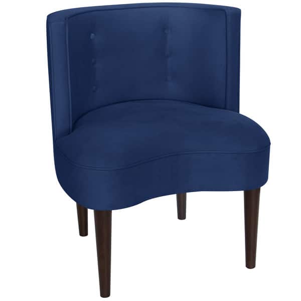 Skyline Furniture Navy Blue Velvet Polyester Chair Overstock 12853452