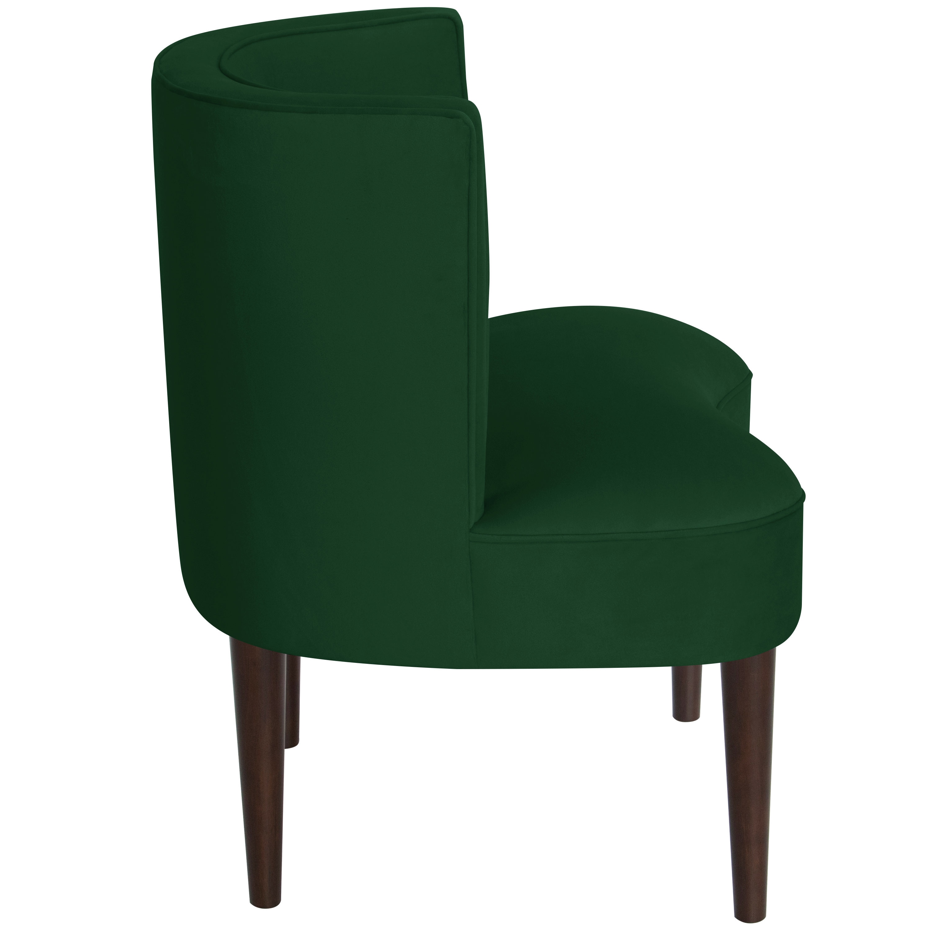 Skyline Furniture Fauxmo Emerald Green Side Chair Bed Bath