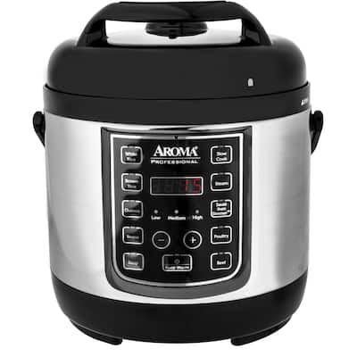 Aroma Stainless Steel Professional 2.5 Quart Digital Pressure Cooker