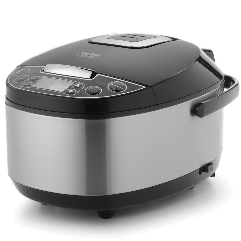 12 Cup Rice Cooker Aroma Professional Stainless Steel 12 Cup Rice Cooker - Overstock ...