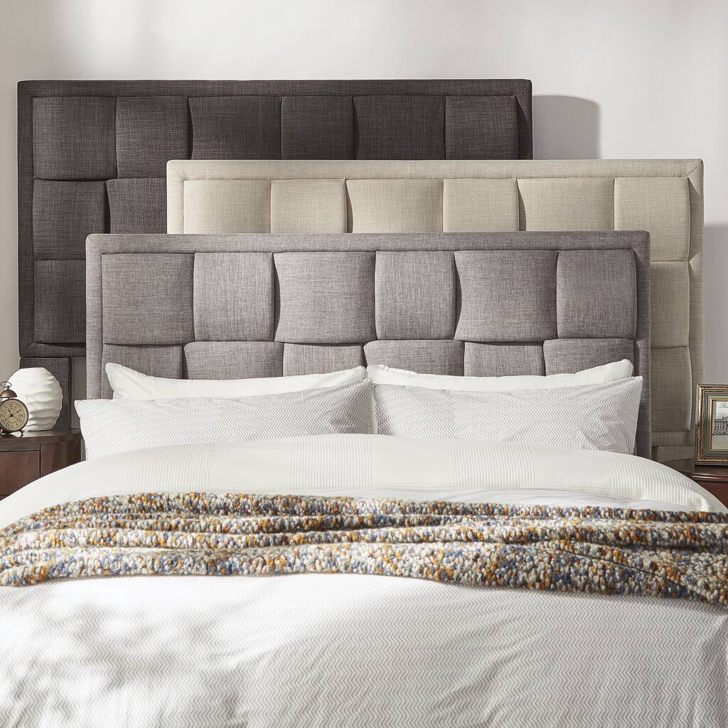 Porter Linen Woven King Upholstered Headboard by iNSPIRE Q Classic