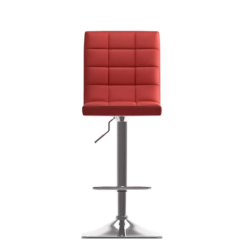 Xavier Adjustable Barstools with Swivel Seat (Set of 2)