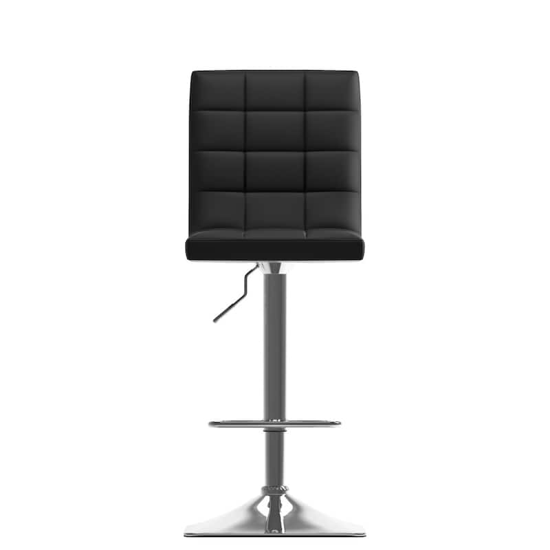 Xavier Adjustable Barstools with Swivel Seat (Set of 2)