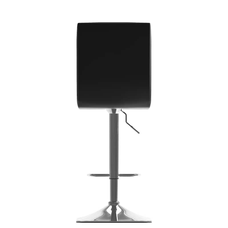 Xavier Adjustable Barstools with Swivel Seat (Set of 2)