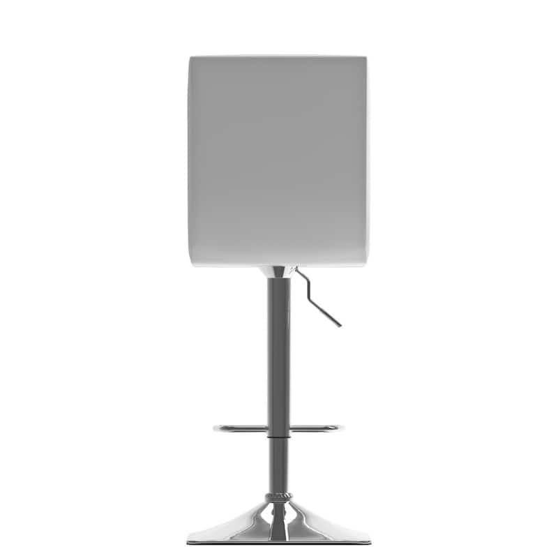 Xavier Adjustable Barstools with Swivel Seat (Set of 2)