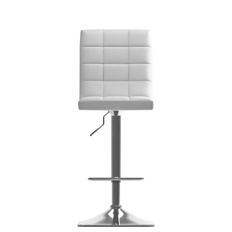 Xavier Adjustable Barstools with Swivel Seat (Set of 2)