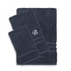 preview thumbnail 1 of 27, Authentic Hotel and Spa Omni Turkish Cotton Terry 3-piece Navy Blue Bath Towel Set with White Script Monogrammed Initial