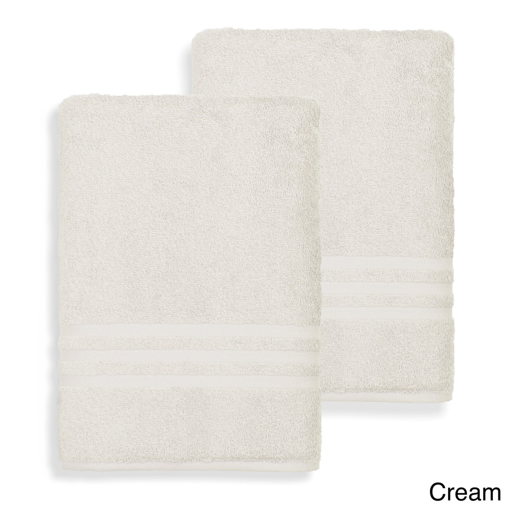 Authentic Hotel and Spa Omni Turkish Cotton Terry Oversized Bath Sheet Towels (Set of 2)