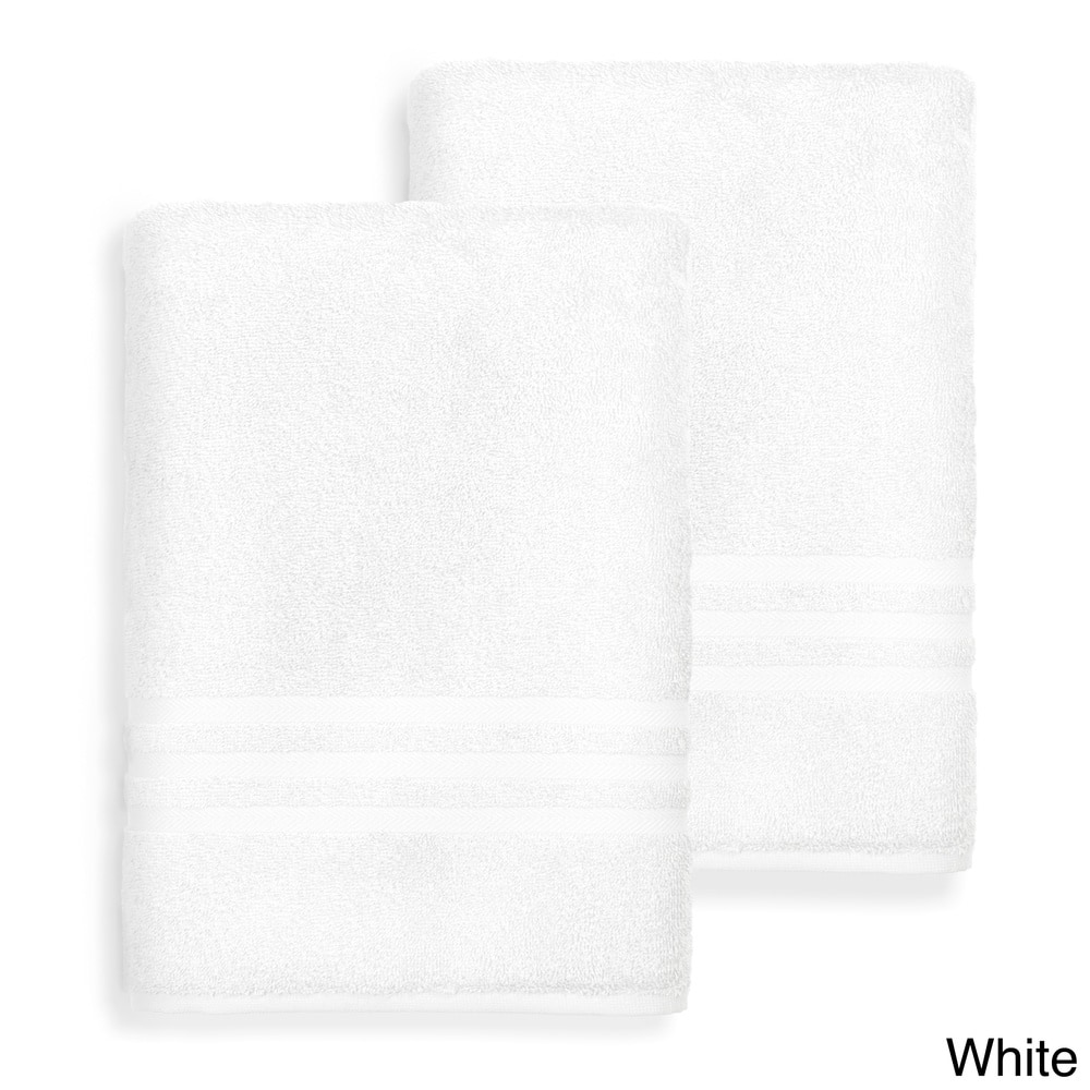 Authentic Hotel and Spa Omni Turkish Cotton Terry Oversized Bath Sheet Towels (Set of 2)