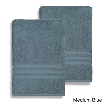 Authentic Hotel and Spa Omni Turkish Cotton Terry Oversized Bath Sheet Towels (Set of 2)