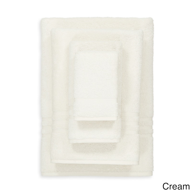 Authentic Hotel and Spa Omni Turkish Cotton 4-piece Terry Bath Towel Set - Cream