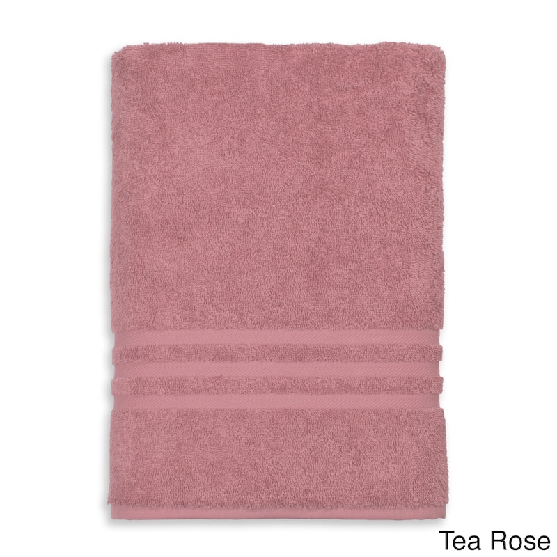 Authentic Hotel and Spa Omni Turkish Cotton Terry Oversized Bath Sheet - Tea Rose