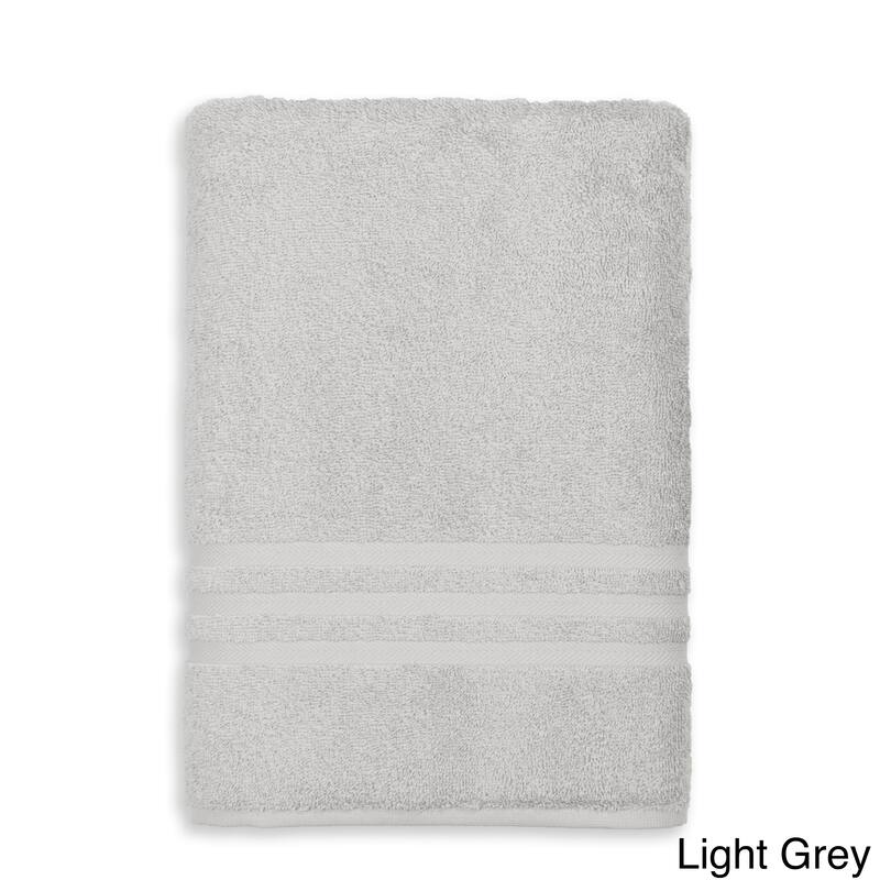 Authentic Hotel and Spa Omni Turkish Cotton Terry Oversized Bath Sheet - Light Grey