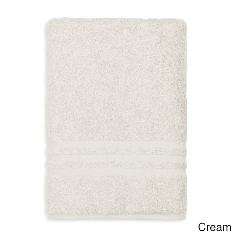 Authentic Hotel and Spa Omni Turkish Cotton Terry Oversized Bath Sheet - Cream