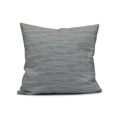 E by Design 20-inch Rolling Waves Geometric Print Pillow