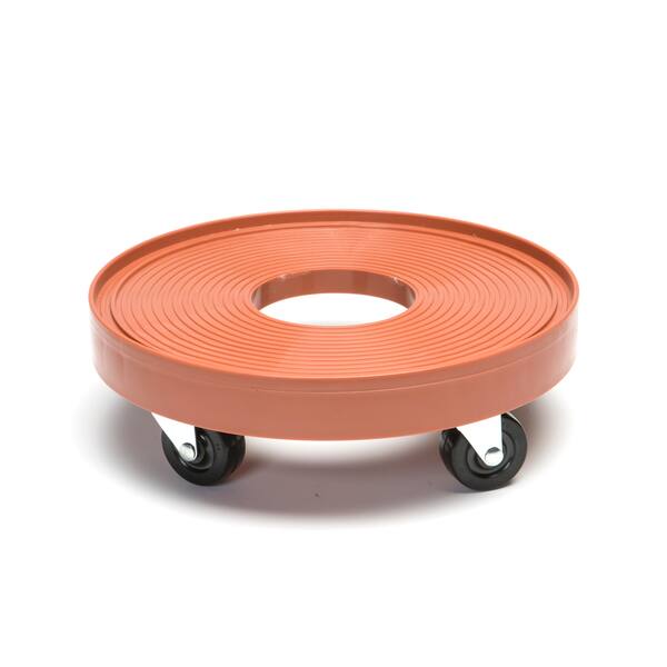 DeVault Enterprises - Terra Cotta 12-inch Plant Dolly with Hole - Steel  Casters w/Rubber Wheels - Holds 500 lbs. - On Sale - Bed Bath & Beyond -  12857518