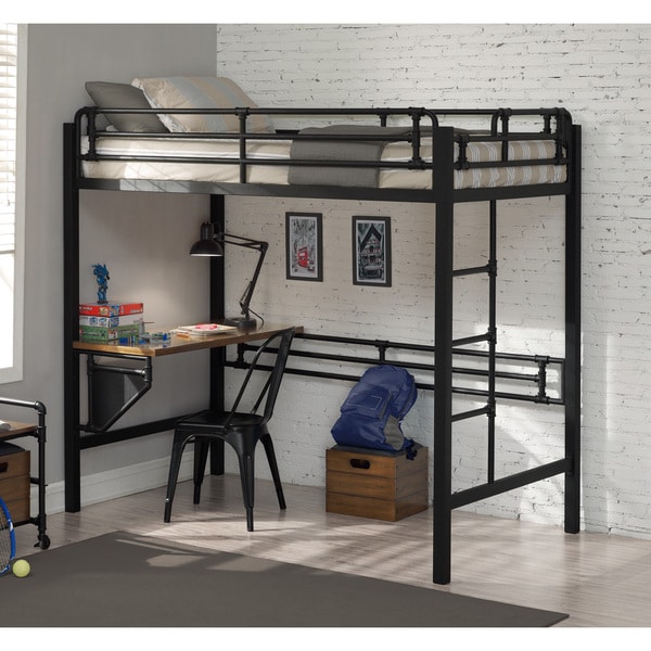 Pipe Loft Twin Bed with Workstation