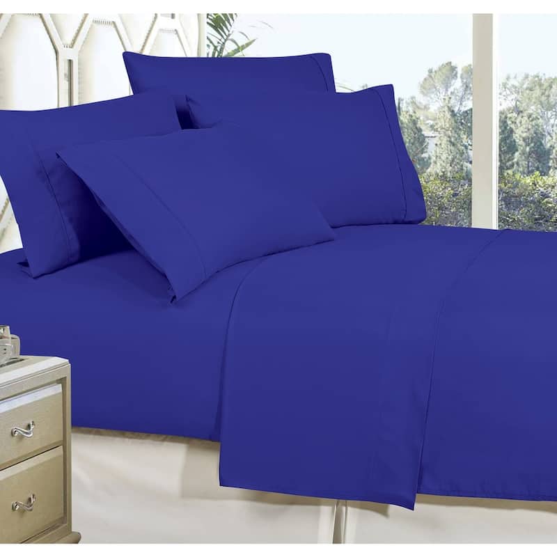 Copper Grove Boughton Wrinkle-resistant Deep-pocket Bed Sheet Set - Full - Royal Blue