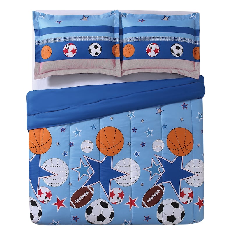 My World Sports and Stars 3-piece Comforter Set