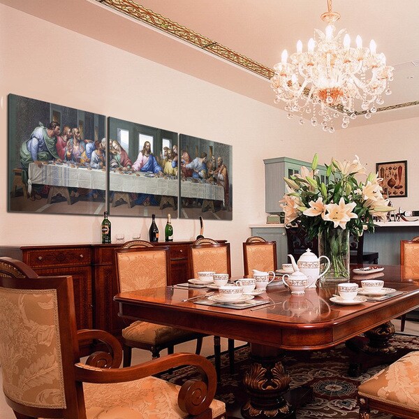 Furinno Senik Last Supper Mdf Frame 72 Inch X 24 3 Mdf Frame 72 Inch X 24