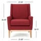 preview thumbnail 22 of 44, Aurla Mid-century Upholstered Accent Chair by Christopher Knight Home - 27.50" L x 28.50" W x 36.50" H