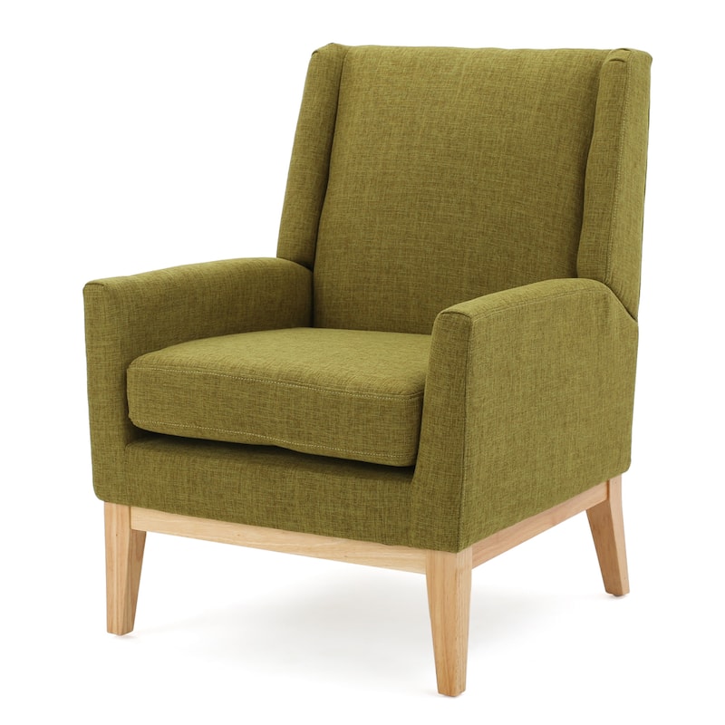 Aurla Mid-century Upholstered Accent Chair by Christopher Knight Home - 27.50" L x 28.50" W x 36.50" H