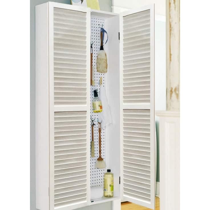 White 3-panel Shutter Screen