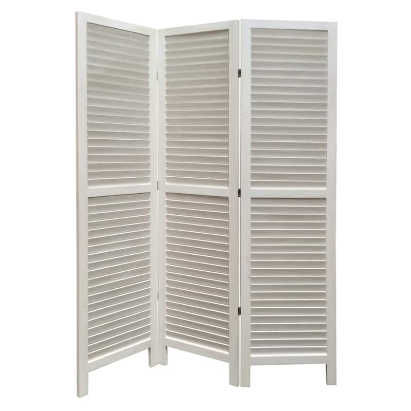 White 3-panel Shutter Screen