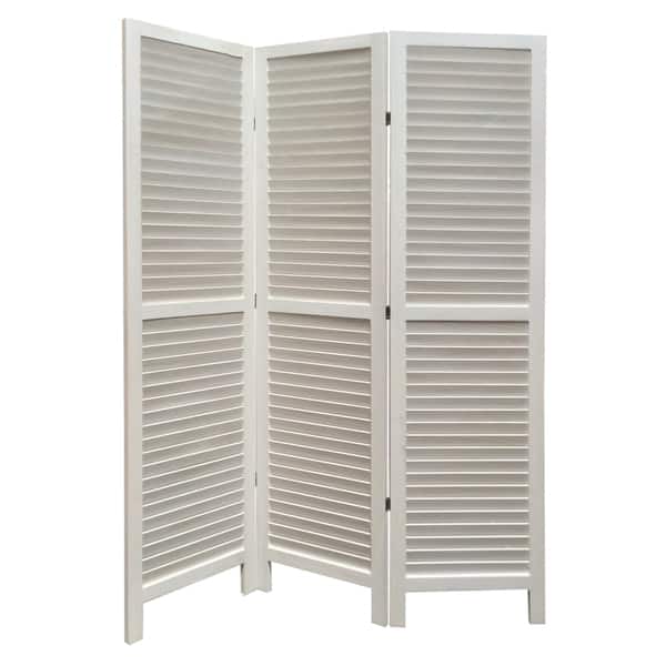 White 3 Panel Shutter Screen On Free Shipping White 3 Panel Shutter Screen On Free Shipping