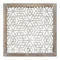 Stratton Home Decor Framed Laser Cut Wall Art Free Shipping The Curated Nomad Stratton Home Decor Distressed Grey Wood Framed Laser Cut Metal Wall Art