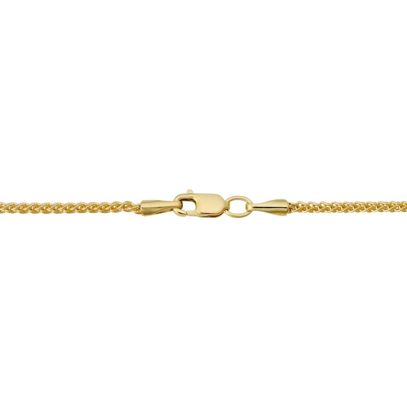 Fremada 14k Yellow Gold Filled Round Wheat Chain Necklace (1.5mm, 16 to 36 inch)