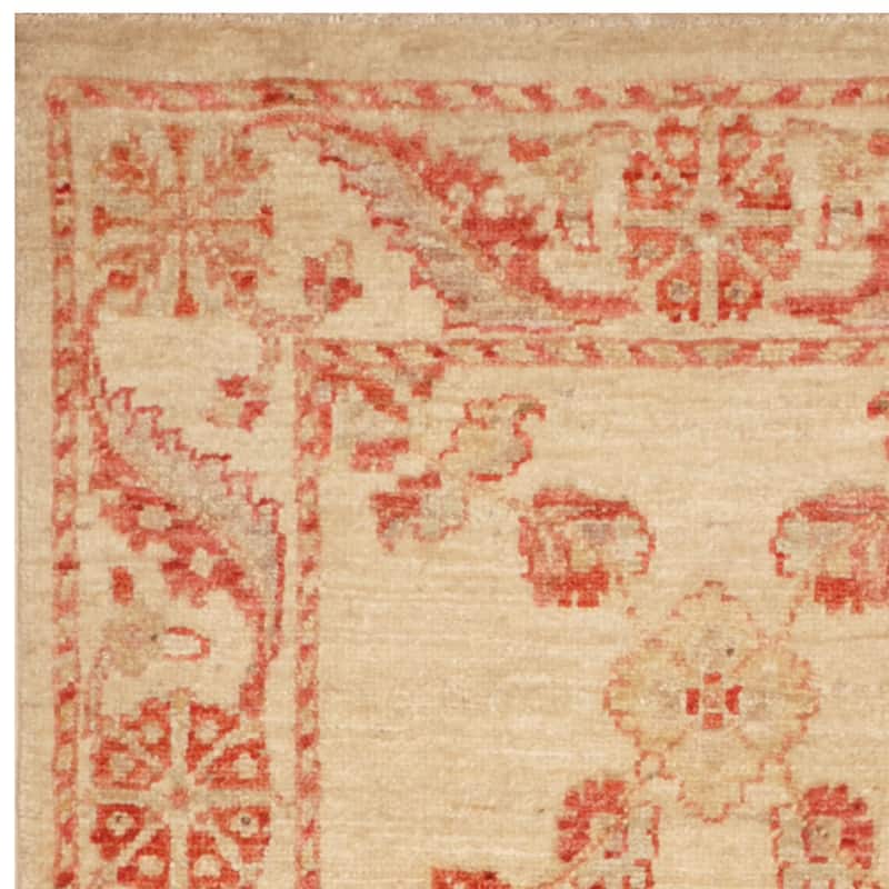 HERAT ORIENTAL Handmade One-of-a-Kind Vegetable Dye Oushak Wool Rug (Afghanistan) - 2'2 x 4'2