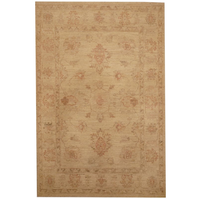 Handmade Vegetable Dye Oushak Wool Rug (Afghanistan) - 2'9 x 4'1