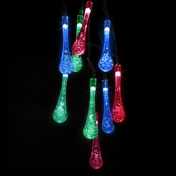 Shop LED Concepts Multicolor LED Raindrop 30light String Lights