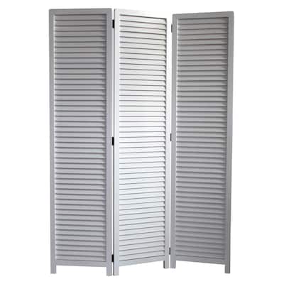 White Louvertie Screen