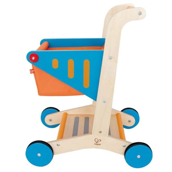 hape wooden shopping cart