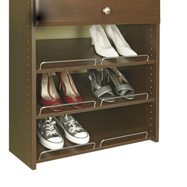 Easy Track RS1600T 24" Truffle Easy Track Shoe Shelves 3ct Bed Bath